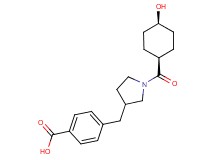 4-({1-[(cis-4-hydroxycyclohexyl)carbonyl]pyrrolidin-3-yl}methyl)benzoic acid