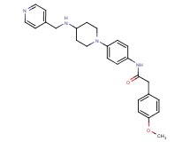 2-(4-methoxyphenyl)-N-(4-{4-[(4-pyridinylmethyl)amino]-1-piperidinyl}phenyl)acetamide