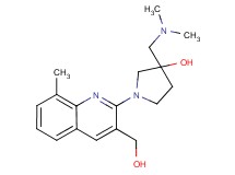 3-[(dimethylamino)methyl]-1-[3-(hydroxymethyl)-8-methyl-2-quinolinyl]-3-pyrrolidinol