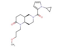 (4aS*,8aR*)-6-[(1-cyclopropyl-1H-pyrrol-2-yl)carbonyl]-1-(3-methoxypropyl)octahydro-1,6-naphthyridin-2(1H)-one