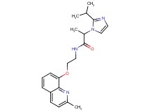 2-(2-isopropyl-1H-imidazol-1-yl)-N-{2-[(2-methyl-8-quinolinyl)oxy]ethyl}propanamide