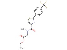 ethyl [methyl({2-[4-(trifluoromethyl)phenyl]-1,3-thiazol-4-yl}carbonyl)amino]acetate