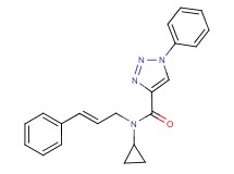N-cyclopropyl-1-phenyl-N-[(2E)-3-phenyl-2-propen-1-yl]-1H-1,2,3-triazole-4-carboxamide