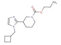 propyl 3-[1-(cyclobutylmethyl)-1H-imidazol-2-yl]-1-piperidinecarboxylate