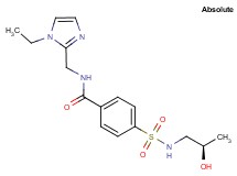 N-[(1-ethyl-1H-imidazol-2-yl)methyl]-4-({[(2R)-2-hydroxypropyl]amino}sulfonyl)benzamide