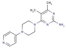 4,5-dimethyl-6-(4-pyridin-4-ylpiperazin-1-yl)pyrimidin-2-amine