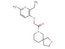 7-{[(2-ethyl-6-methylpyridin-3-yl)oxy]acetyl}-2-oxa-7-azaspiro[4.5]decane