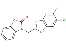 3-[(5,6-dichloro-1H-benzimidazol-2-yl)methyl]-1,3-benzoxazol-2(3H)-one