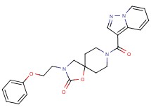 3-(2-phenoxyethyl)-8-(pyrazolo[1,5-a]pyridin-3-ylcarbonyl)-1-oxa-3,8-diazaspiro[4.5]decan-2-one