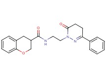 N-[2-(6-oxo-3-phenyl-5,6-dihydropyridazin-1(4H)-yl)ethyl]chromane-3-carboxamide
