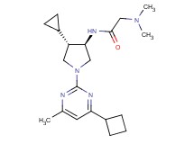 N~1~-[rel-(3R,4S)-1-(4-cyclobutyl-6-methyl-2-pyrimidinyl)-4-cyclopropyl-3-pyrrolidinyl]-N~2~,N~2~-dimethylglycinamide dihydrochloride