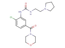 N-[2-chloro-5-(morpholin-4-ylcarbonyl)phenyl]-N'-(2-pyrrolidin-1-ylethyl)urea