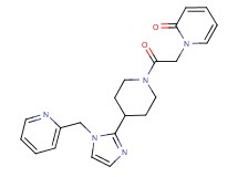 1-(2-oxo-2-{4-[1-(pyridin-2-ylmethyl)-1H-imidazol-2-yl]piperidin-1-yl}ethyl)pyridin-2(1H)-one