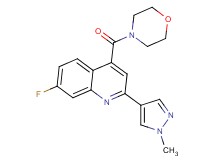 7-fluoro-2-(1-methyl-1H-pyrazol-4-yl)-4-(4-morpholinylcarbonyl)quinoline