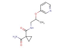 N~1~-[2-(pyridin-3-yloxy)propyl]cyclopropane-1,1-dicarboxamide
