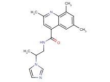 N-[2-(1H-imidazol-1-yl)propyl]-2,6,8-trimethyl-4-quinolinecarboxamide