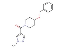 4-(benzyloxy)-1-[(1-methyl-1H-pyrazol-4-yl)carbonyl]piperidine