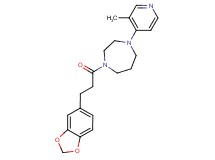 1-[3-(1,3-benzodioxol-5-yl)propanoyl]-4-(3-methyl-4-pyridinyl)-1,4-diazepane