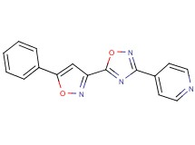 4-[5-(5-phenyl-3-isoxazolyl)-1,2,4-oxadiazol-3-yl]pyridine