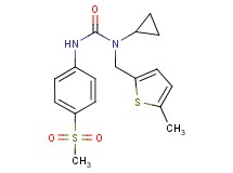 N-cyclopropyl-N'-[4-(methylsulfonyl)phenyl]-N-[(5-methyl-2-thienyl)methyl]urea