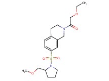 2-(ethoxyacetyl)-7-{[2-(methoxymethyl)pyrrolidin-1-yl]sulfonyl}-1,2,3,4-tetrahydroisoquinoline