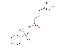 N-(2-methyl-2-morpholin-4-ylpropyl)-4-(1H-pyrazol-4-yl)butanamide