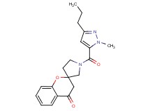 1'-[(1-methyl-3-propyl-1H-pyrazol-5-yl)carbonyl]spiro[chromene-2,3'-pyrrolidin]-4(3H)-one