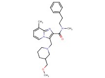 3-{[3-(methoxymethyl)-1-piperidinyl]methyl}-N,8-dimethyl-N-(2-phenylethyl)imidazo[1,2-a]pyridine-2-carboxamide
