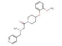 2-[4-(2-methoxyphenoxy)-1-piperidinyl]-N-methyl-2-oxo-N-(4-pyridinylmethyl)ethanamine