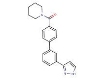 1-{[3'-(1H-pyrazol-3-yl)-4-biphenylyl]carbonyl}piperidine