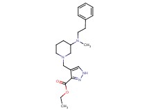ethyl 4-({3-[methyl(2-phenylethyl)amino]-1-piperidinyl}methyl)-1H-pyrazole-3-carboxylate