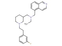 N-({1-[2-(3-fluorophenyl)ethyl]-3-piperidinyl}methyl)-N-(5-isoquinolinylmethyl)ethanamine