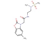 N-{2-[methyl(methylsulfonyl)amino]ethyl}-2-(5-methyl-2-oxo-1,3-benzoxazol-3(2H)-yl)acetamide