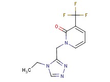 1-[(4-ethyl-4H-1,2,4-triazol-3-yl)methyl]-3-(trifluoromethyl)pyridin-2(1H)-one
