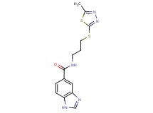 N-{3-[(5-methyl-1,3,4-thiadiazol-2-yl)thio]propyl}-1H-benzimidazole-5-carboxamide