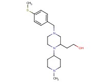 2-{1-(1-methyl-4-piperidinyl)-4-[4-(methylthio)benzyl]-2-piperazinyl}ethanol