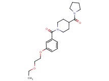 1-[3-(2-ethoxyethoxy)benzoyl]-4-(1-pyrrolidinylcarbonyl)piperidine