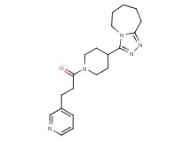 3-{1-[3-(3-pyridinyl)propanoyl]-4-piperidinyl}-6,7,8,9-tetrahydro-5H-[1,2,4]triazolo[4,3-a]azepine