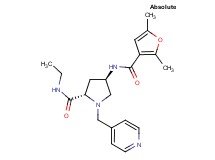 (4R)-4-[(2,5-dimethyl-3-furoyl)amino]-N-ethyl-1-(pyridin-4-ylmethyl)-L-prolinamide