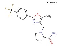 1-({5-methyl-2-[4-(trifluoromethyl)phenyl]-1,3-oxazol-4-yl}methyl)-L-prolinamide
