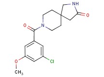 8-(3-chloro-5-methoxybenzoyl)-2,8-diazaspiro[4.5]decan-3-one