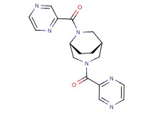 (1S*,5R*)-3,6-bis(2-pyrazinylcarbonyl)-3,6-diazabicyclo[3.2.2]nonane