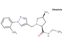 (2S,4S)-4-amino-N-ethyl-1-{[1-(2-methylphenyl)-1H-pyrazol-4-yl]methyl}pyrrolidine-2-carboxamide