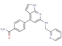 4-{6-[(pyridin-2-ylmethyl)amino]-1H-pyrrolo[2,3-b]pyridin-4-yl}benzamide