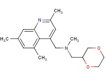 (1,4-dioxan-2-ylmethyl)methyl[(2,5,7-trimethyl-4-quinolinyl)methyl]amine bis(trifluoroacetate)