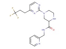 N-(2-pyridinylmethyl)-4-[4-(3,3,3-trifluoropropyl)-2-pyrimidinyl]-2-piperazinecarboxamide