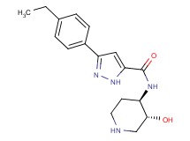 3-(4-ethylphenyl)-N-[rel-(3R,4R)-3-hydroxy-4-piperidinyl]-1H-pyrazole-5-carboxamide hydrochloride