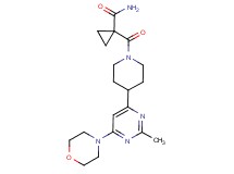 1-({4-[2-methyl-6-(4-morpholinyl)-4-pyrimidinyl]-1-piperidinyl}carbonyl)cyclopropanecarboxamide