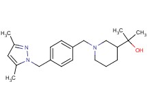 2-(1-{4-[(3,5-dimethyl-1H-pyrazol-1-yl)methyl]benzyl}-3-piperidinyl)-2-propanol trifluoroacetate (salt)