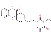 3-methyl-5-[2-(3'-oxo-3',4'-dihydro-1H,1'H-spiro[piperidine-4,2'-quinoxalin]-1-yl)ethyl]-2,4(1H,3H)-pyrimidinedione